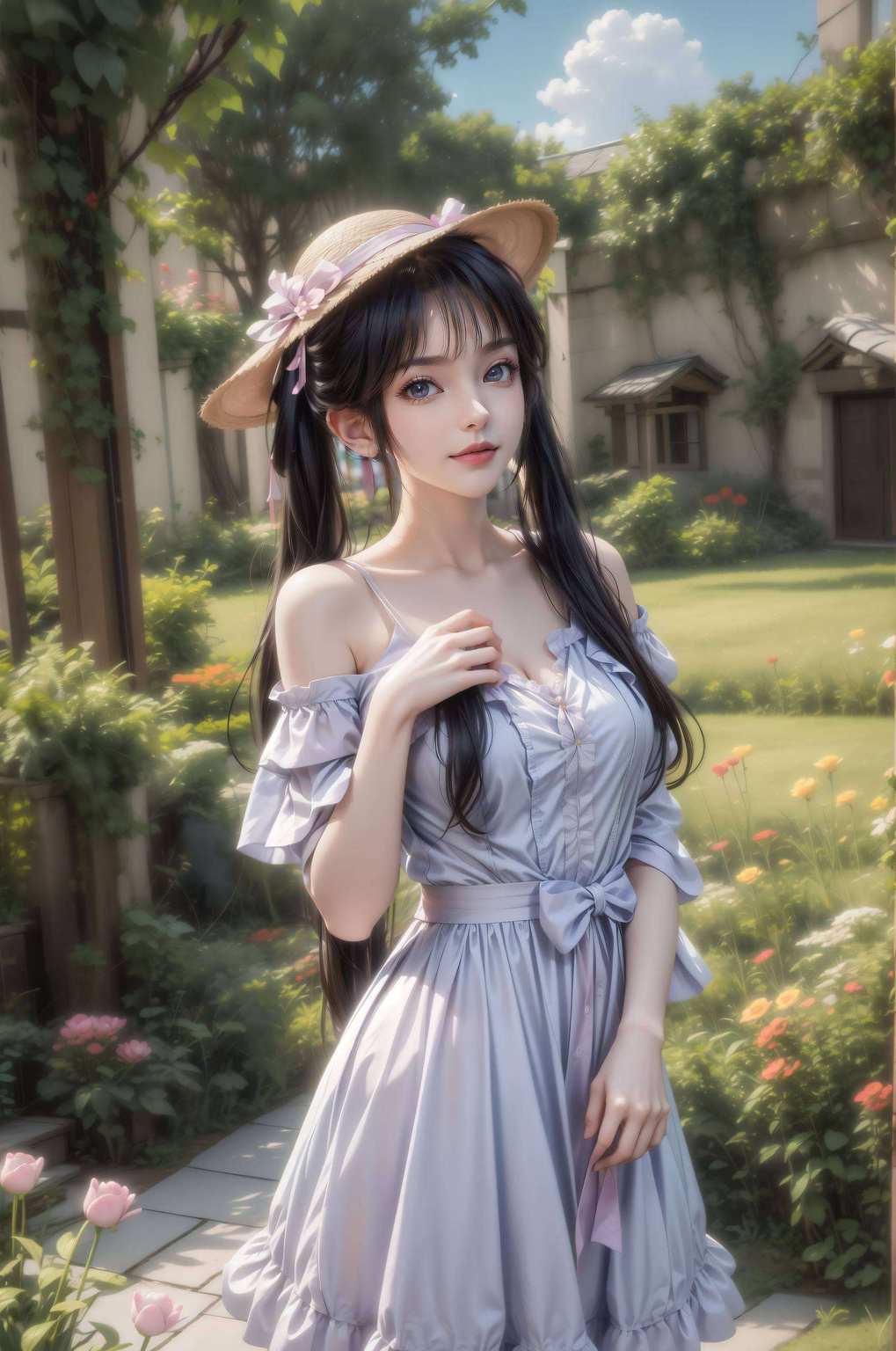 宛若画中人别看她平时温柔如水
