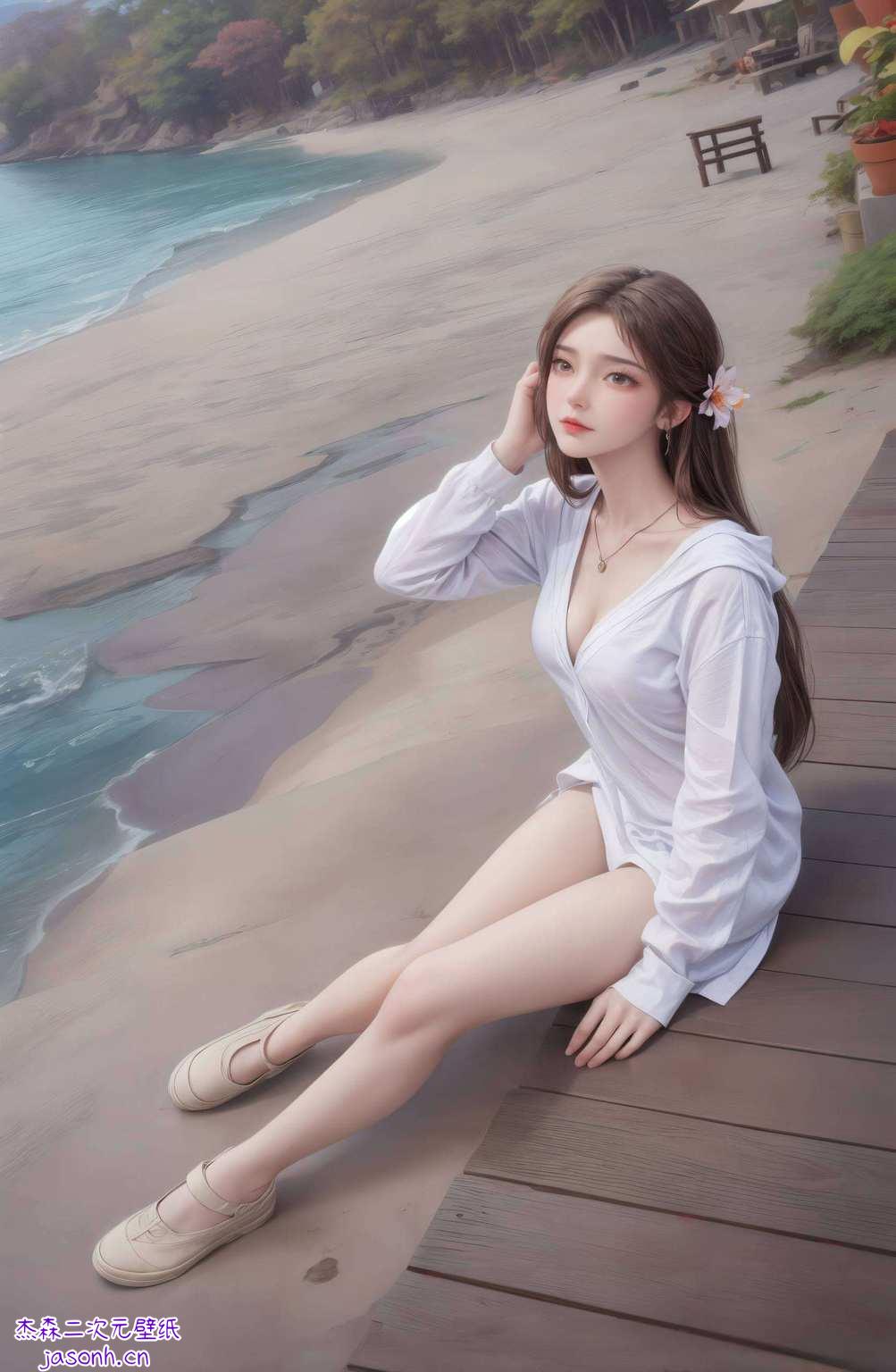 国漫女神的魅力尽显无疑！💖 快来收藏这份国漫美女壁纸嘿