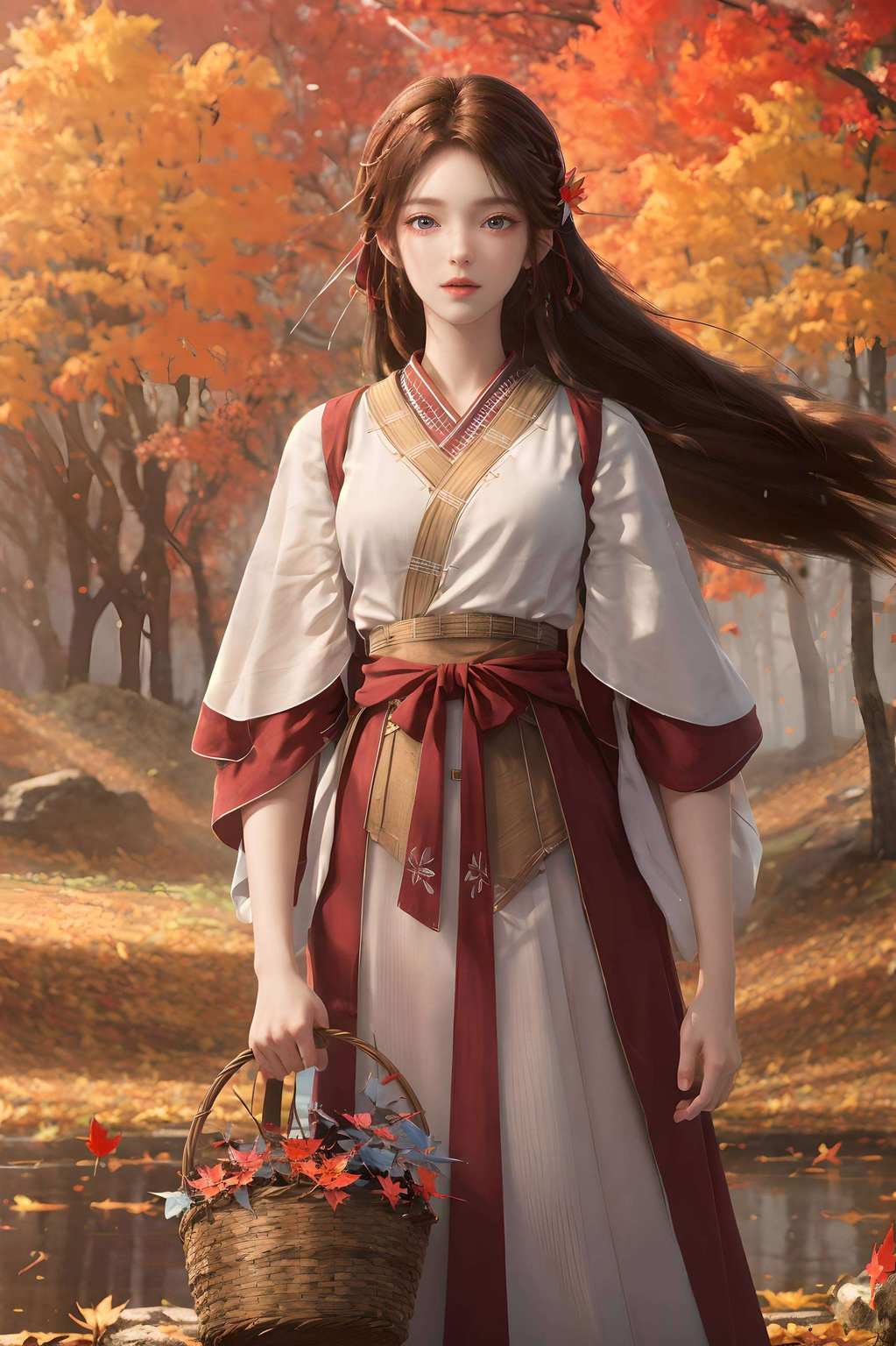 动漫美女们的风情让你的锁屏也能美得冒泡！火灵儿那灵动的大眼睛