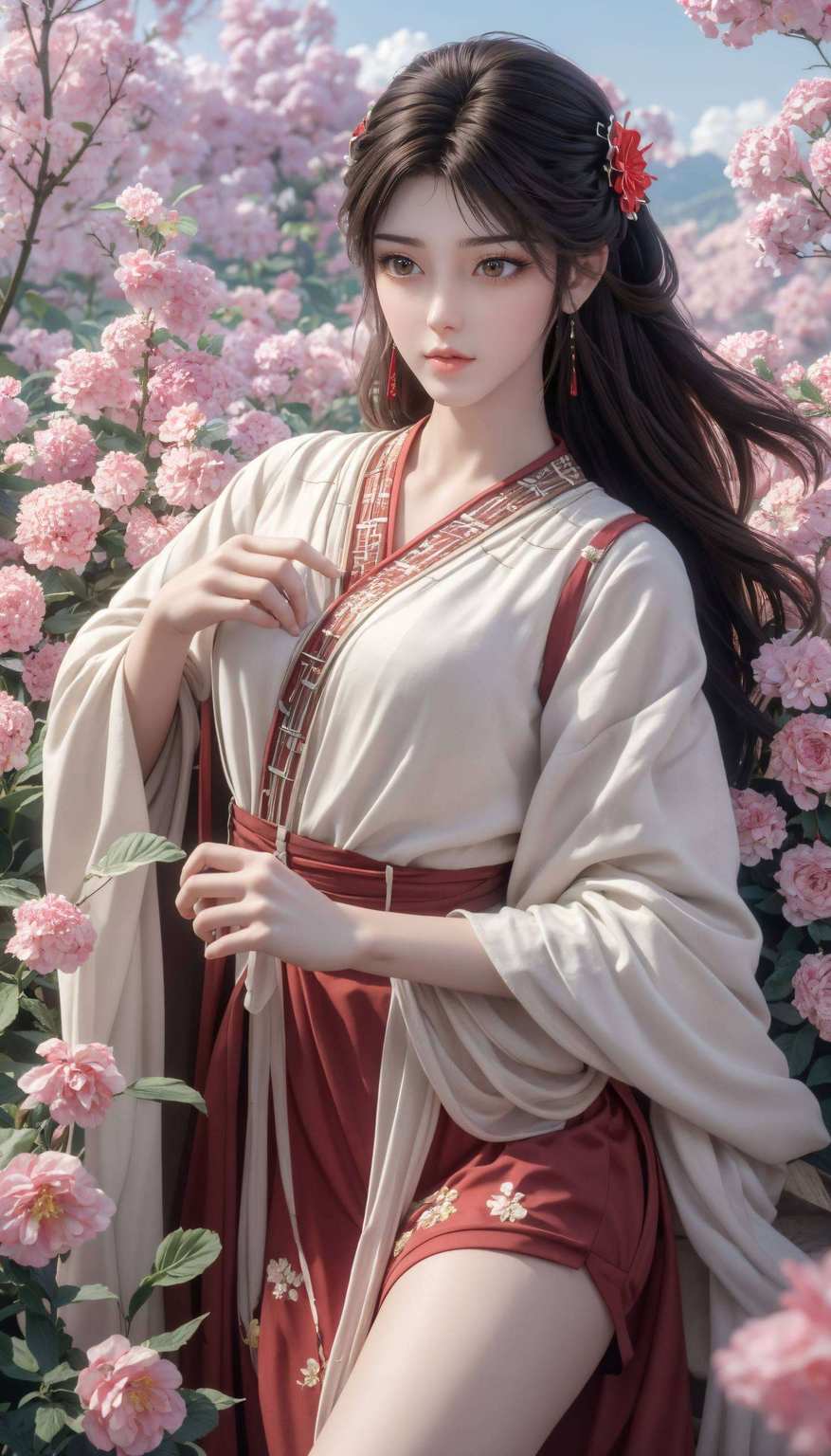 每当平板上展现出她那曼妙的身姿更有着一股不羁的玄幻气质