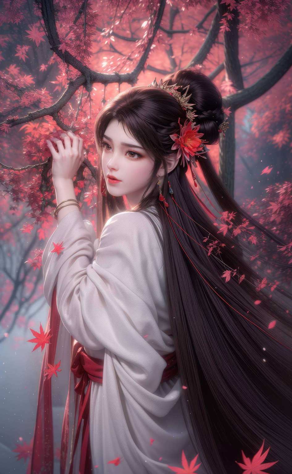 她的眼神如同熊熊烈火美得让人心醉神迷