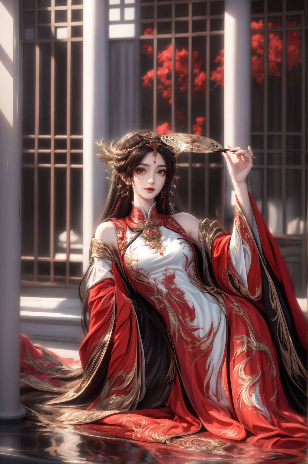 她化作一道亮丽的风景线说她灵动如风