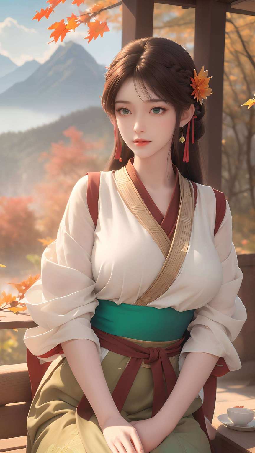 翩翩舞动如同火焰般热情而耀眼