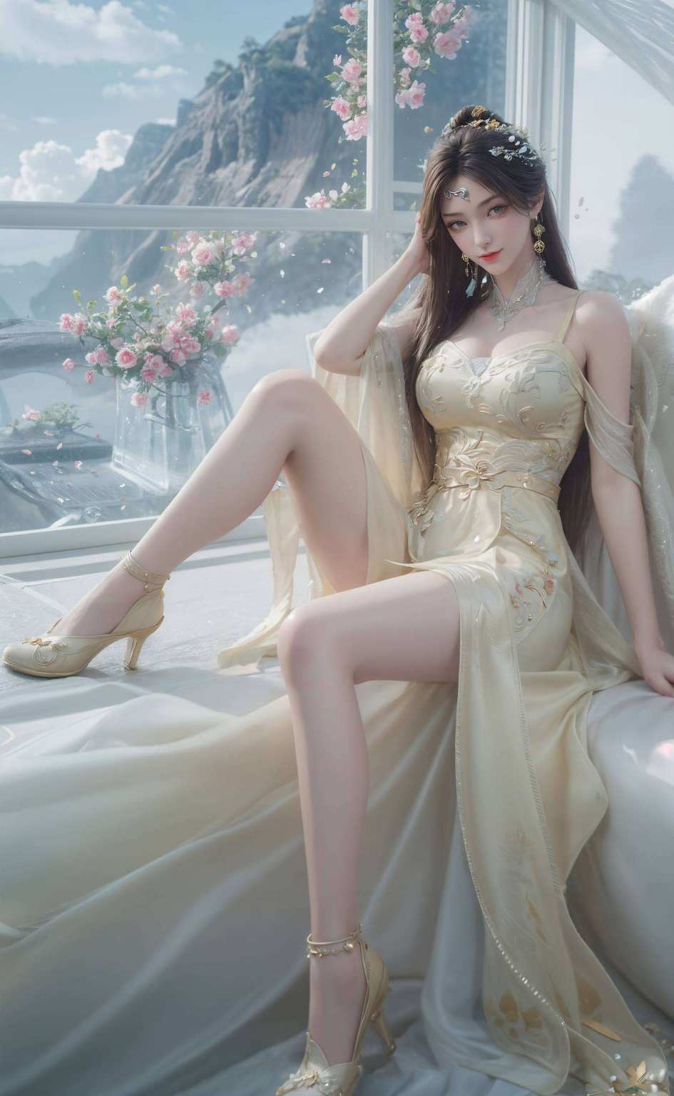 瓶儿翩翩舞国漫美女颜,玄幻梦境中