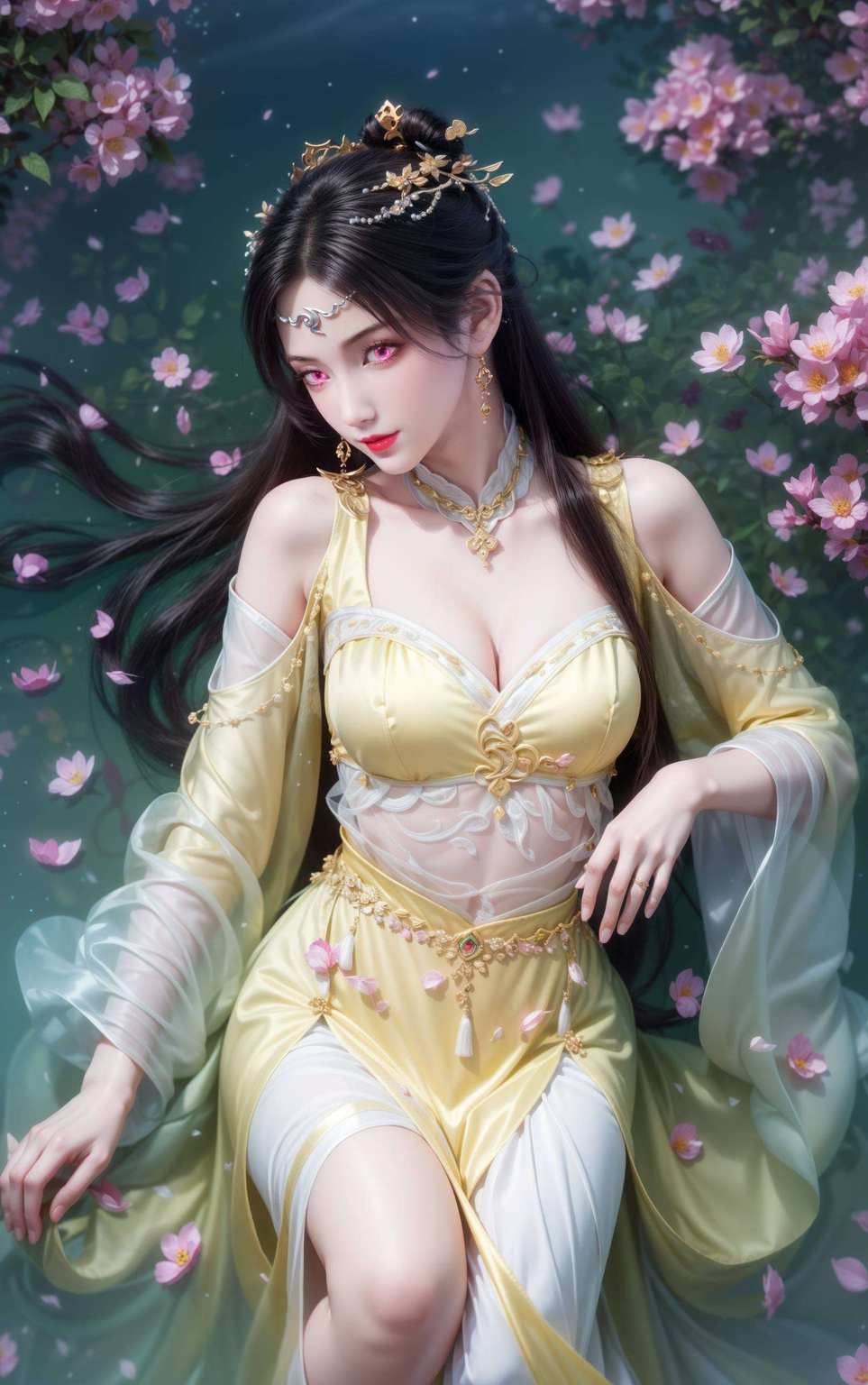 国产动漫中一位颇具神秘色彩的佳丽玄幻世界共辉煌,壁上所示皆美景