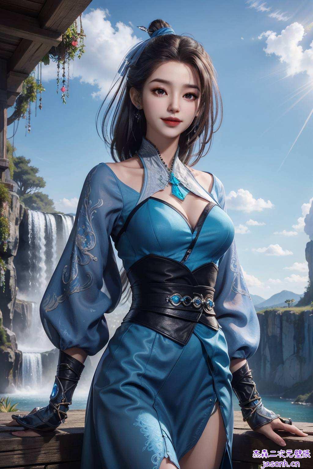 玄幻美女映月愁师兄相伴吟不休