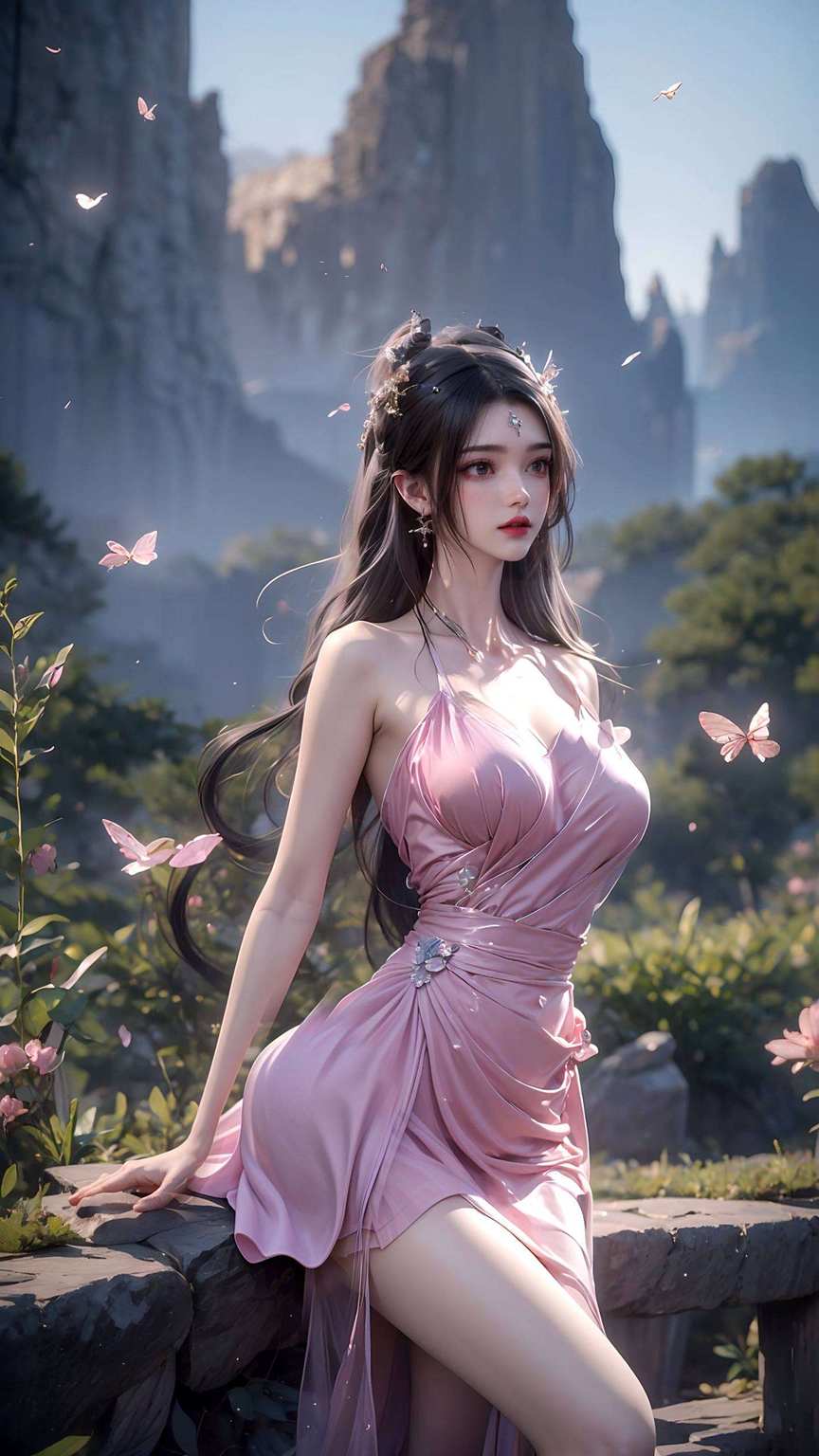 就是她成为无数电脑壁纸的绝佳理由——谁不想让自己的电脑也变成一幅流动的国漫画卷呢？🎨✨更是国漫女神的代表之一