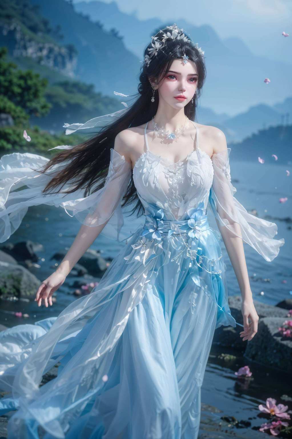 那位仙逆中的绝世美女展示她全身图的绝美风华