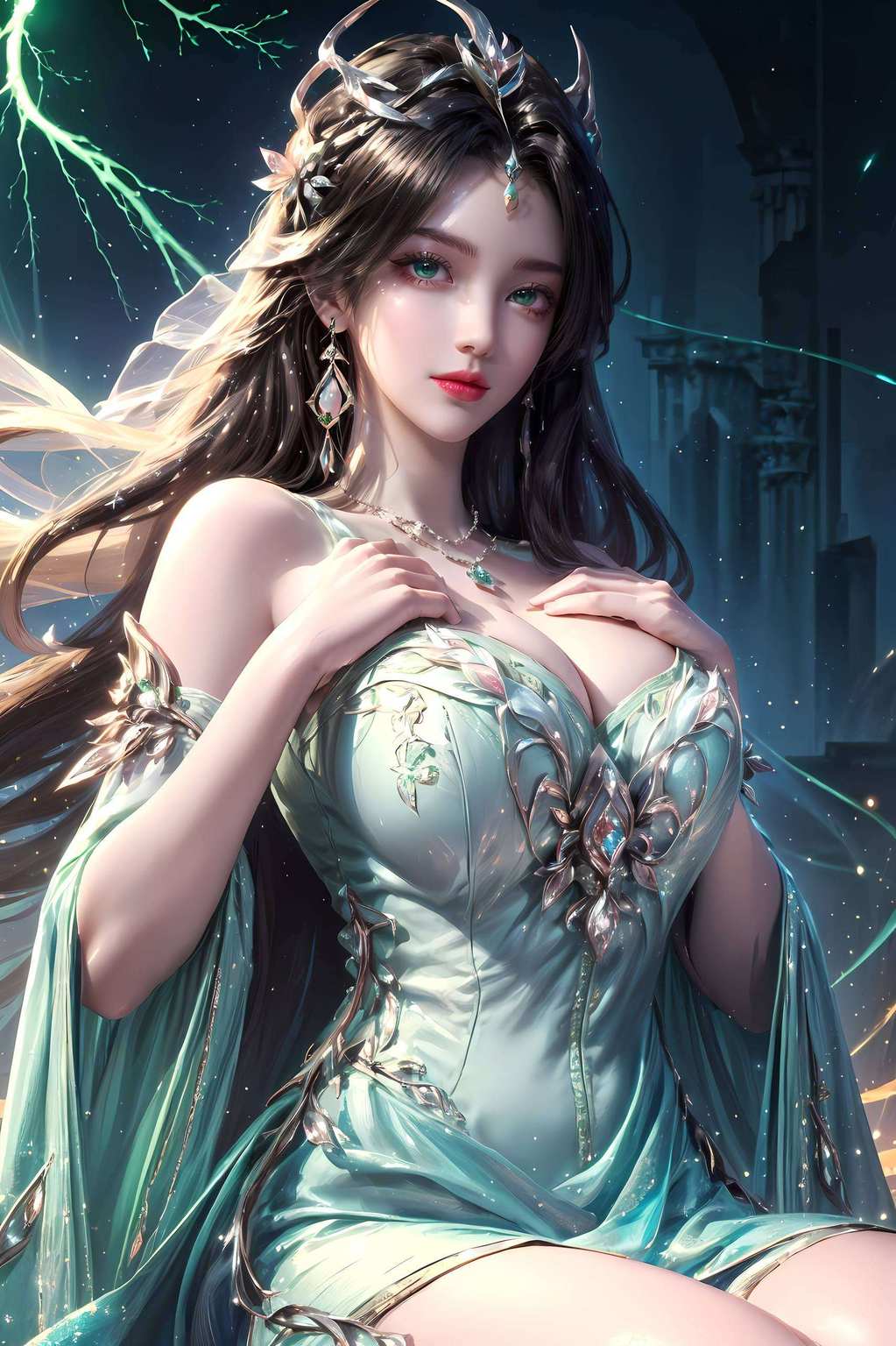 飘逸的长发这位国漫女神