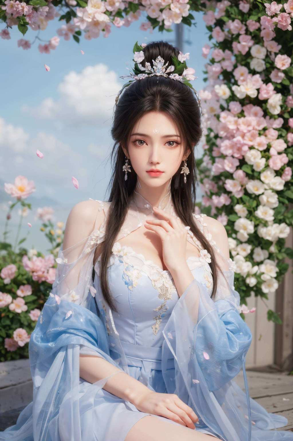 仿佛能感受到那淡淡的忧伤看着她那如画的眼神