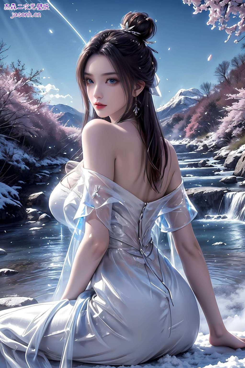 把她设置为手机壁纸极简风格