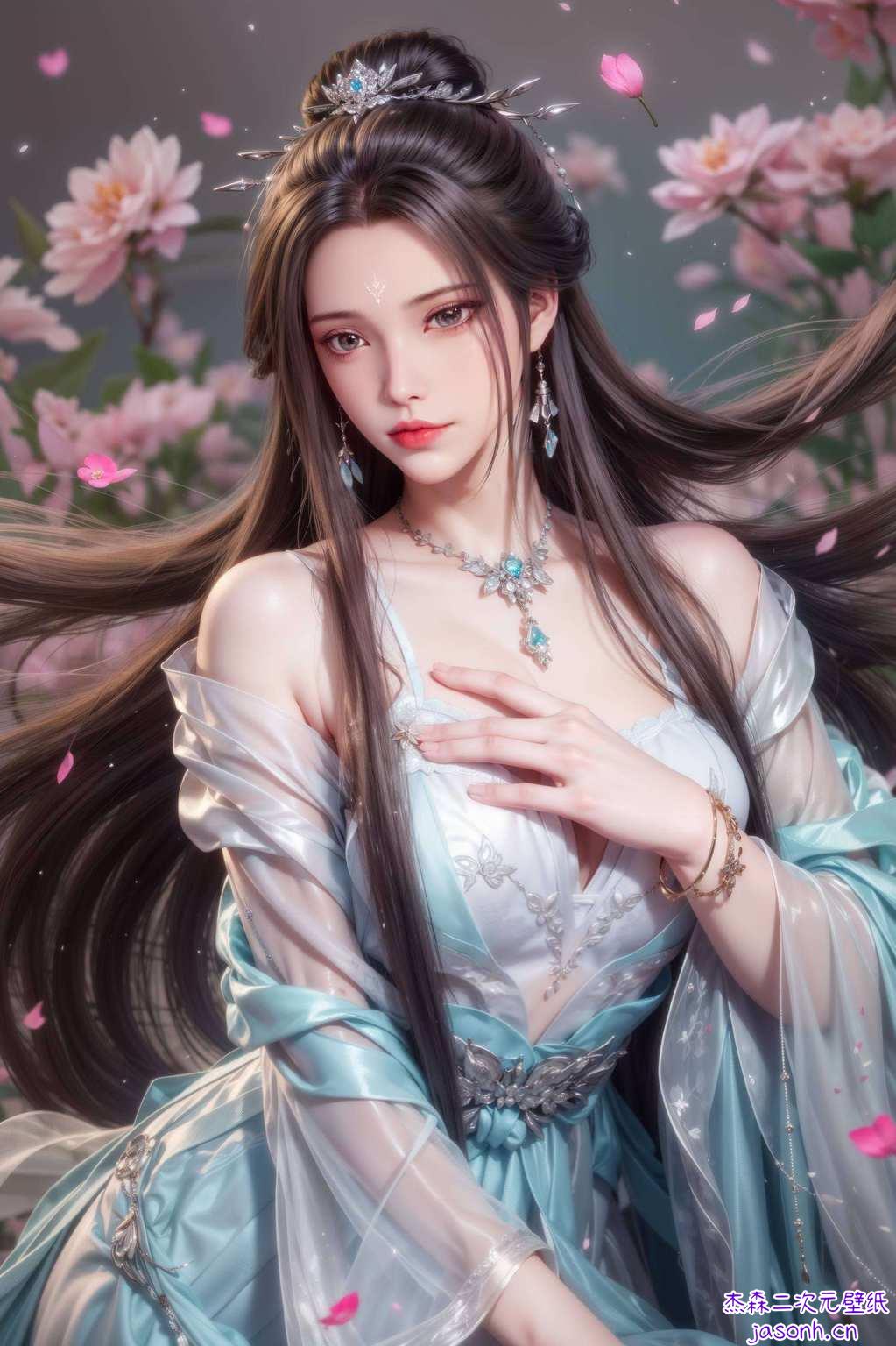 其身影若隐若现龙头壁纸间