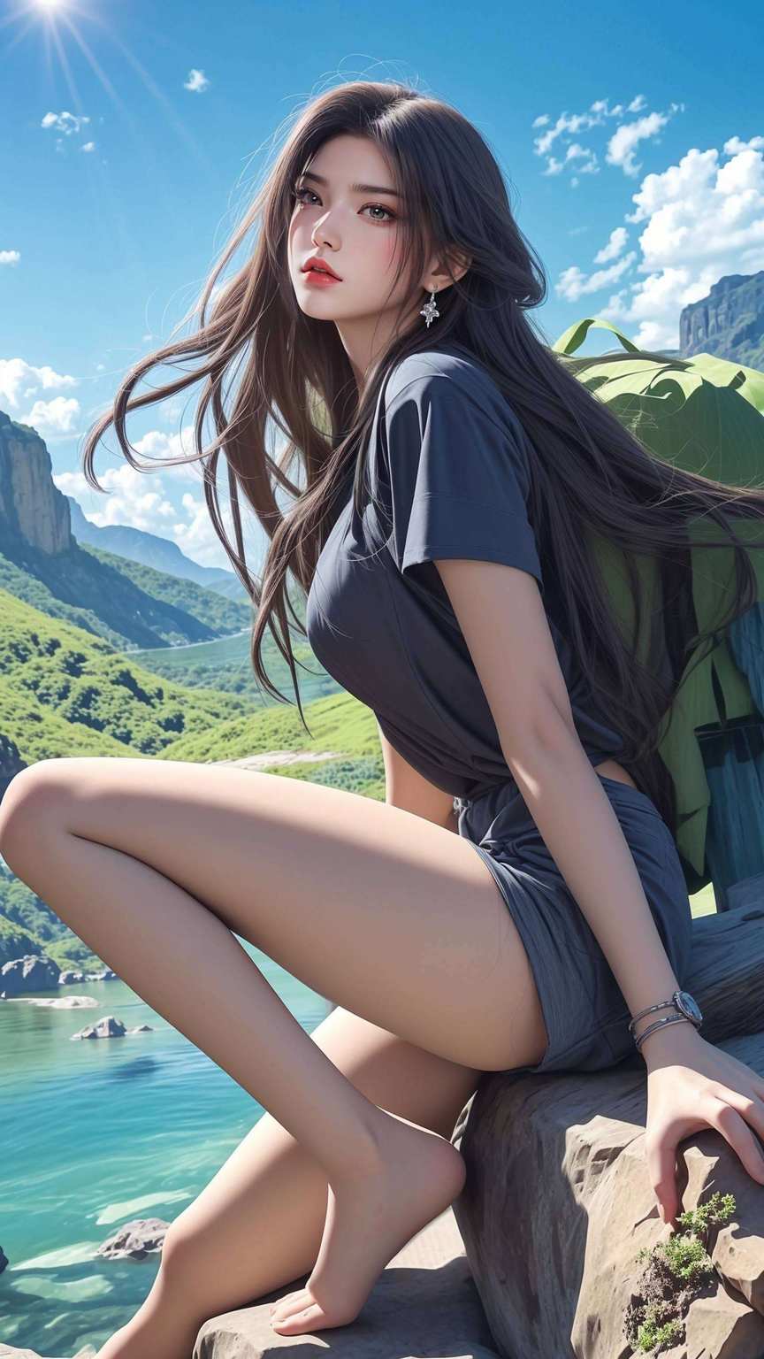宛如画卷中的古典美人仿佛置身于那玄幻飘渺的国漫世界