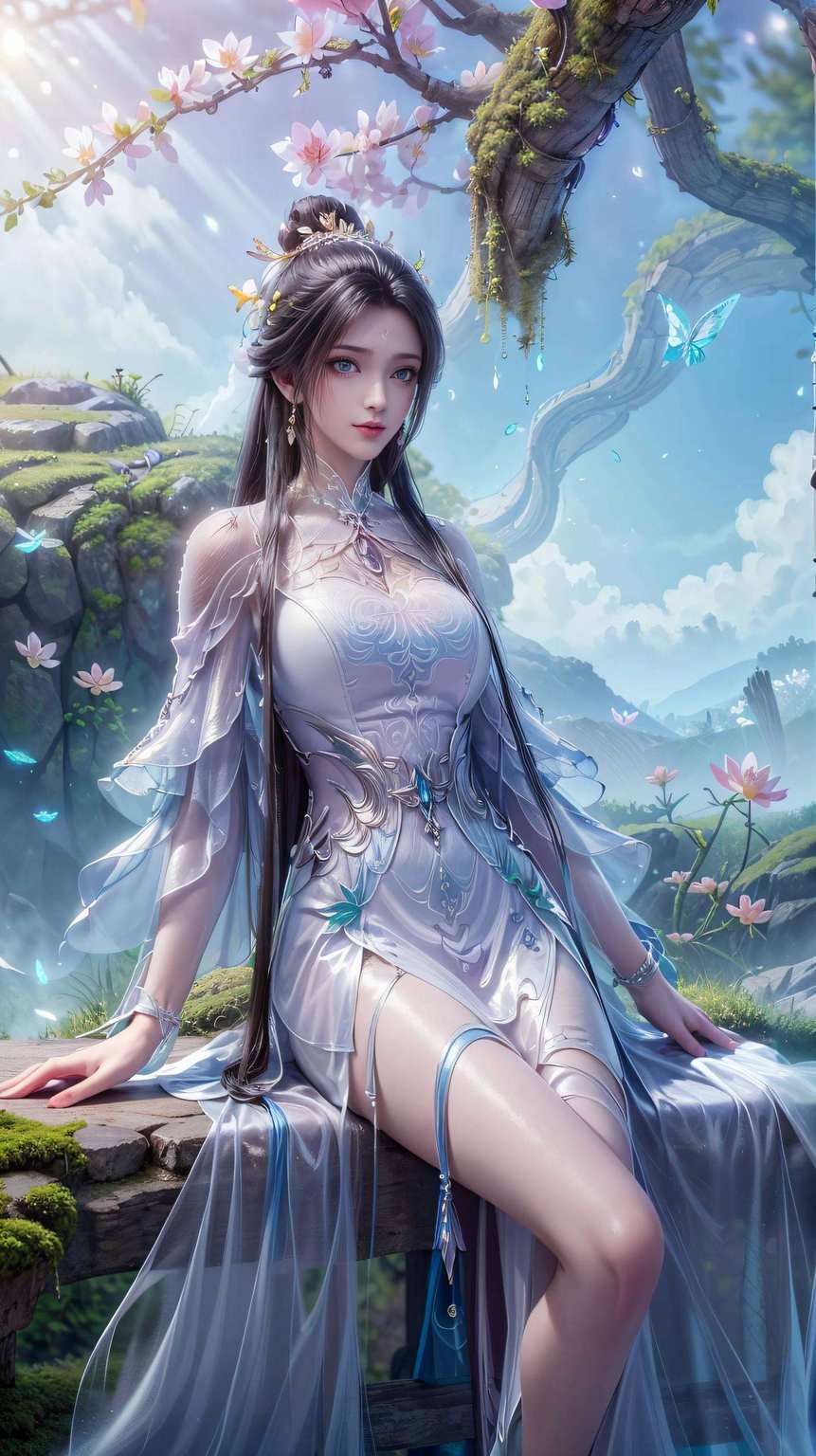 一袭白衣如雪还能在壁纸里为你驱赶上班的疲惫