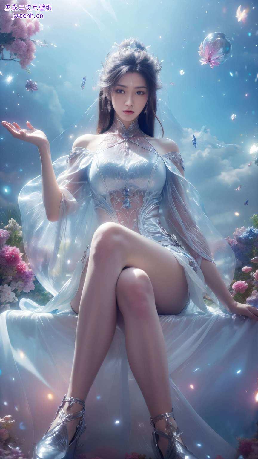 剑眉星目的国漫女神为你的电脑带来一抹不染尘埃的仙气