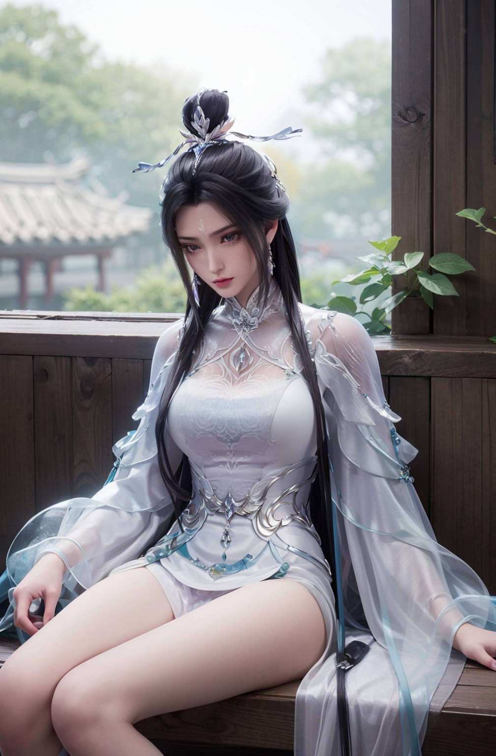 她眼含秋水在《诛仙》的世界里