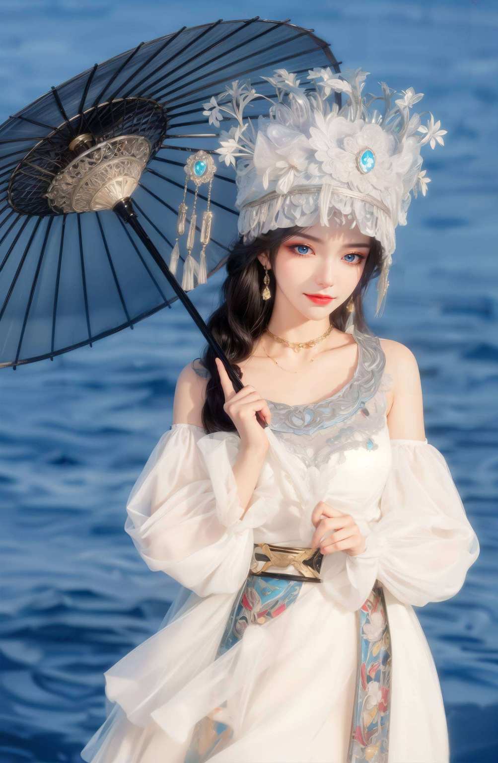 彩鳞壁纸则如同彩云飘散在古风的世界里