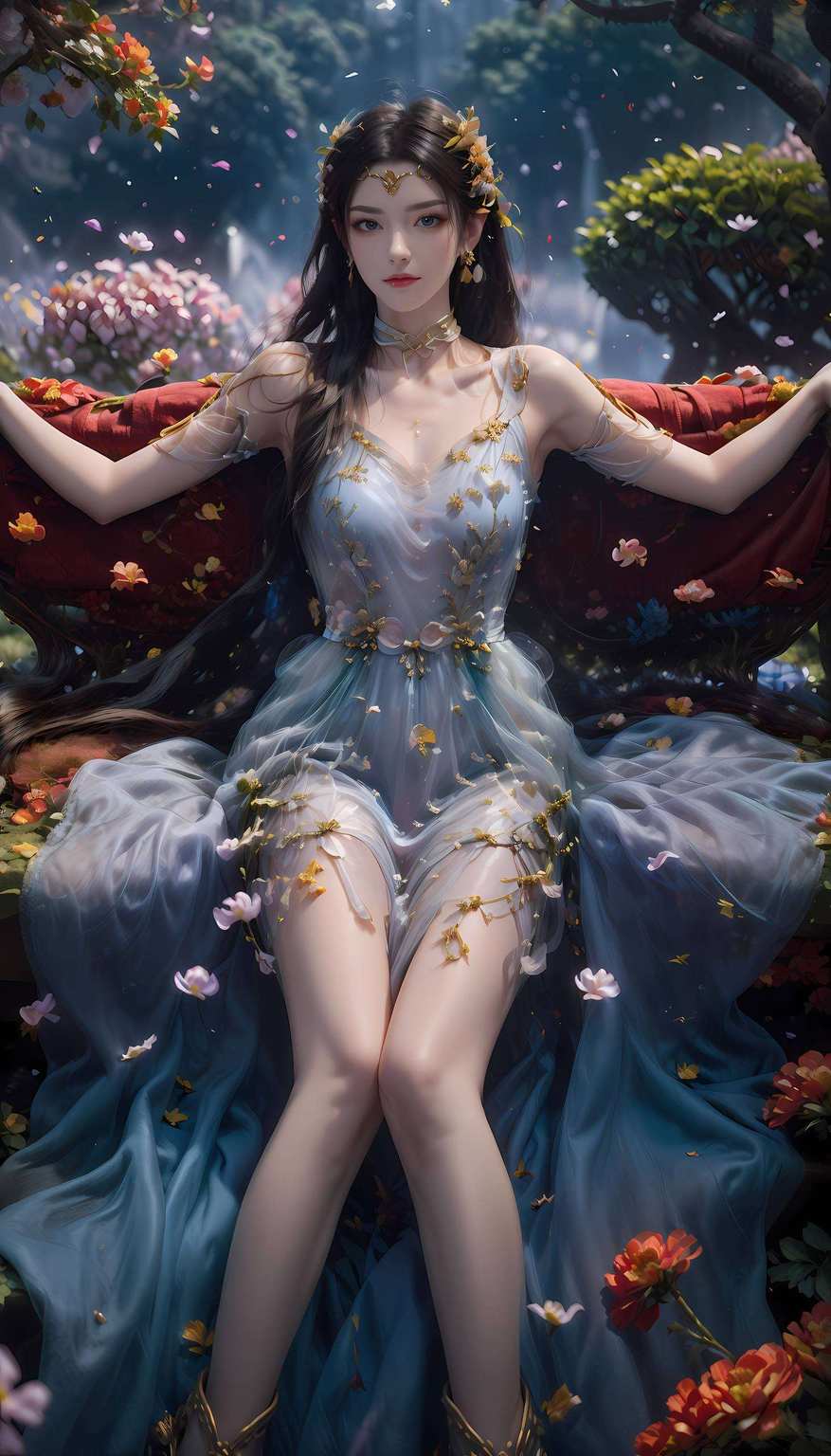 美女蛇神韵尽显蛇影盘旋