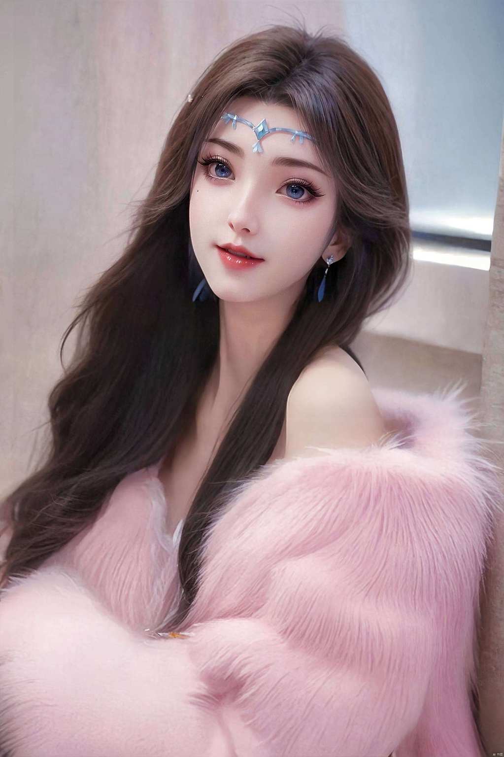 她的身影精致绝伦