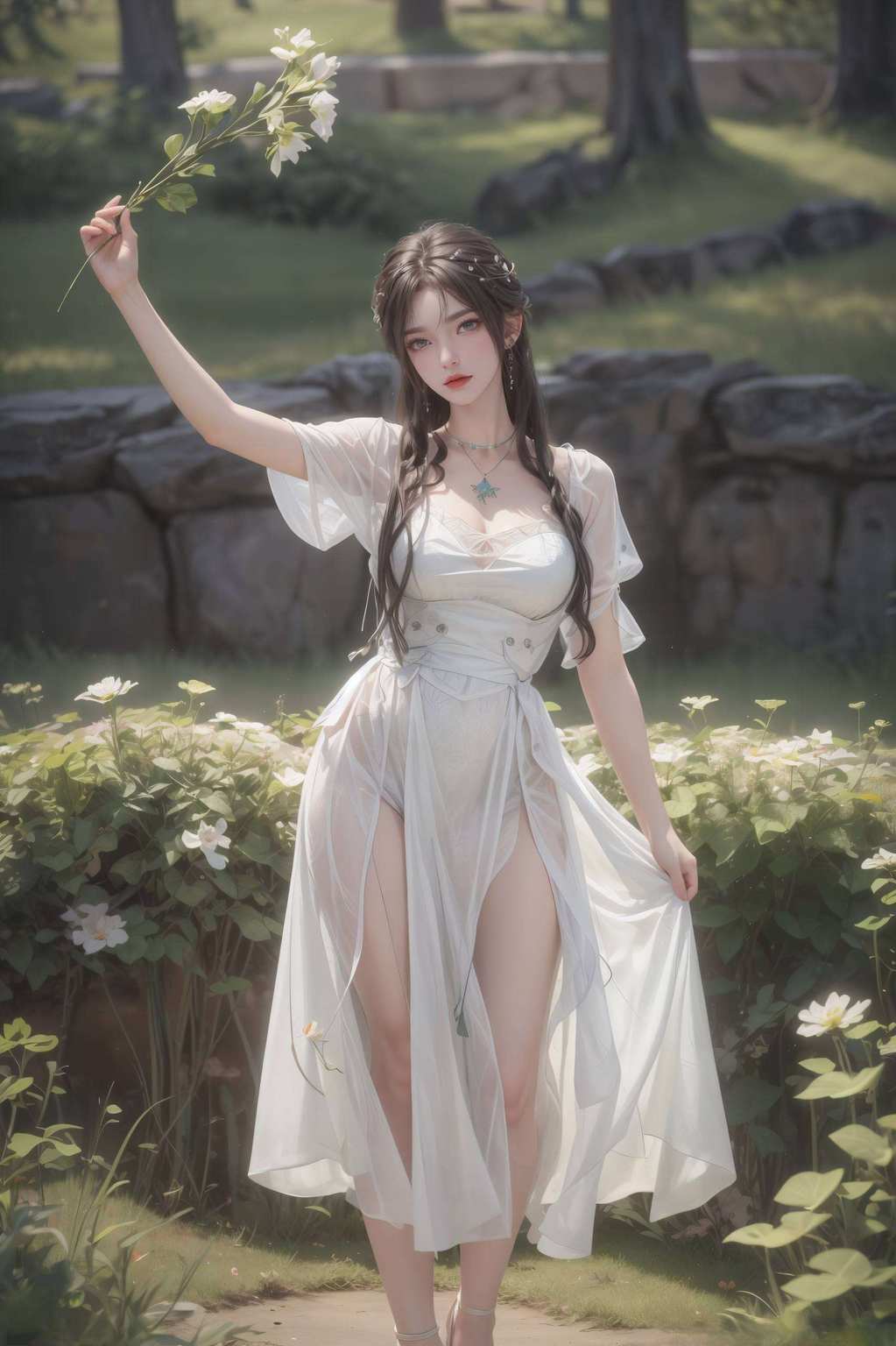 更是万千粉丝心中的梦幻女神一袭青衣若水