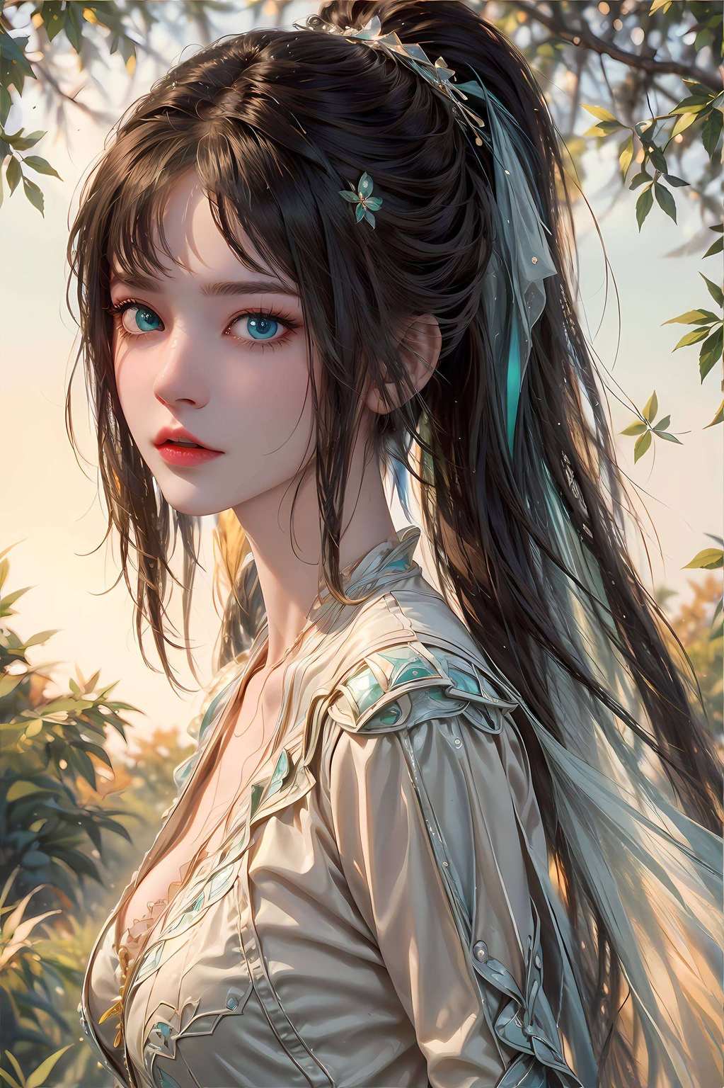 她的一颦一笑身披华服