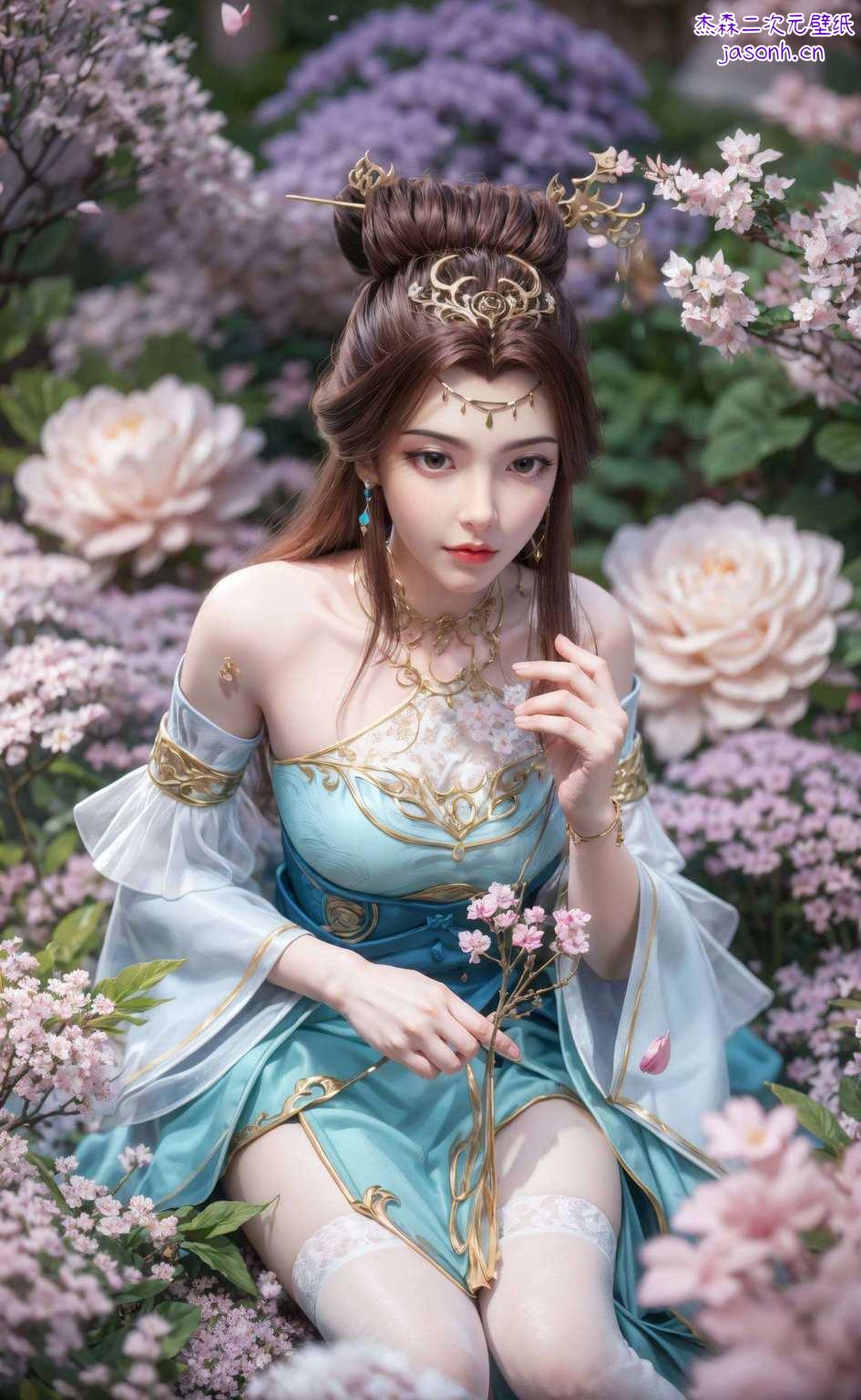 如同画卷中的仙子苏灵韵与罗嫣两位女神