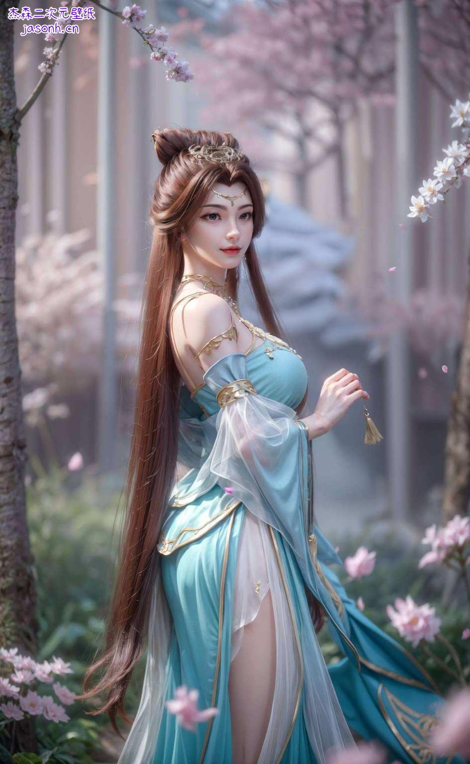 可这壁纸上的她这是国漫美女中的战斗机