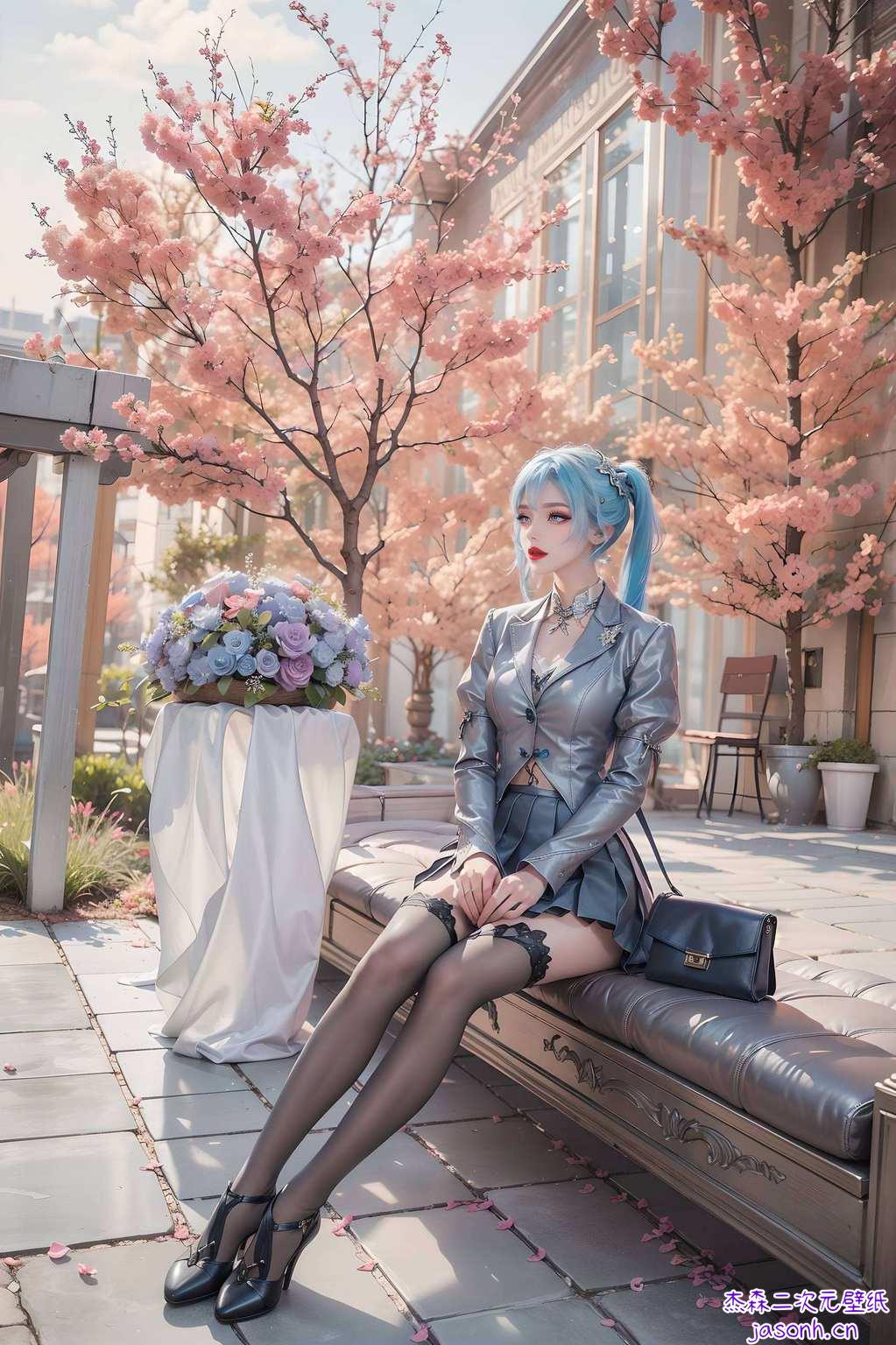 如同画卷中走出的国漫美女可爱又仙气