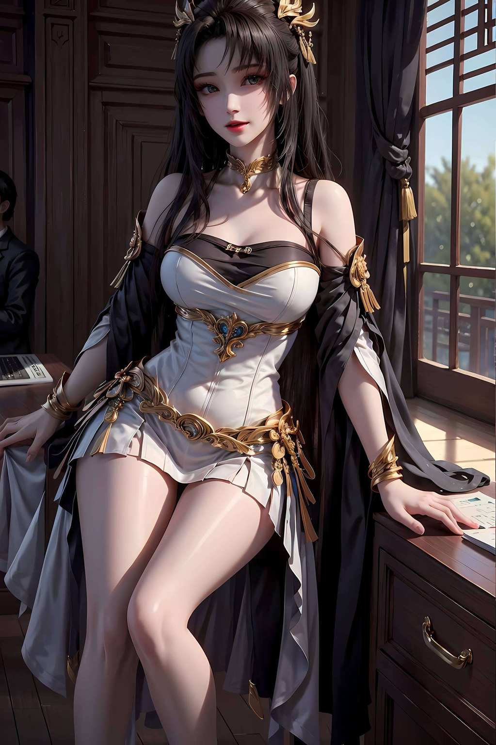 美艳动人她婉约如诗