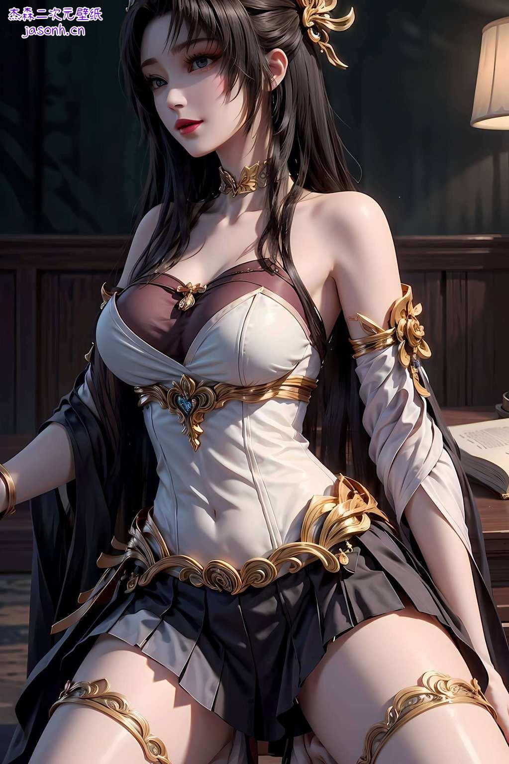 她是完美世界的神秘女神身着比基尼高清壁纸映衬出她国色天香之美