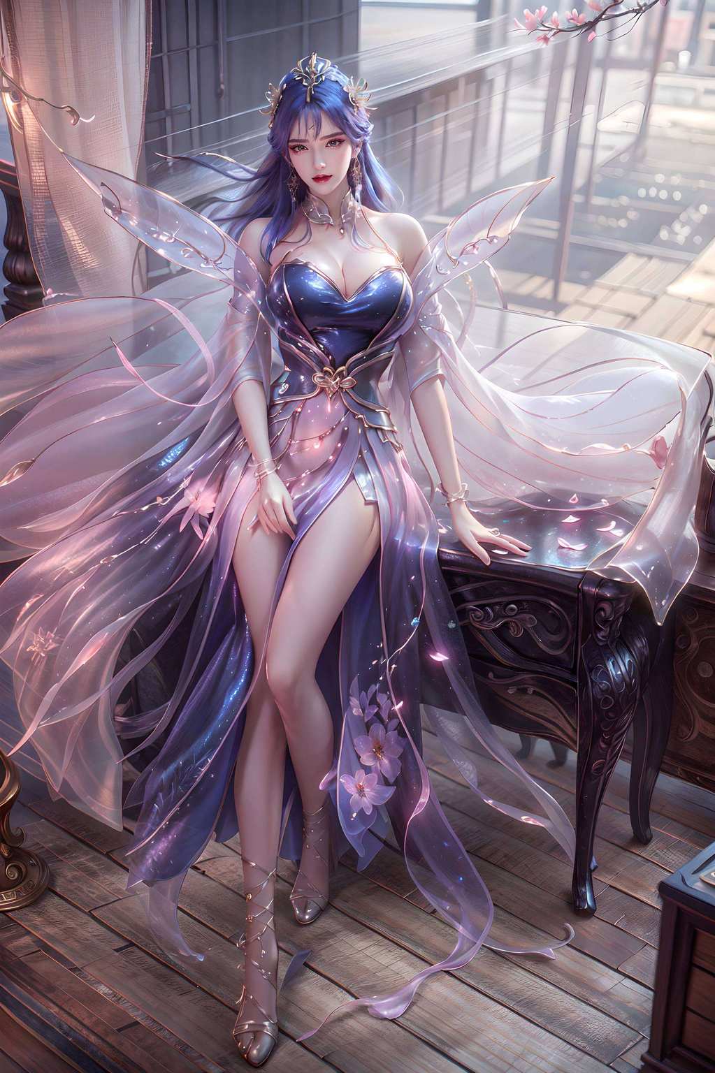她们在玄幻的江湖中舞动剑影让我们的电脑桌面也随之绽放异彩！
