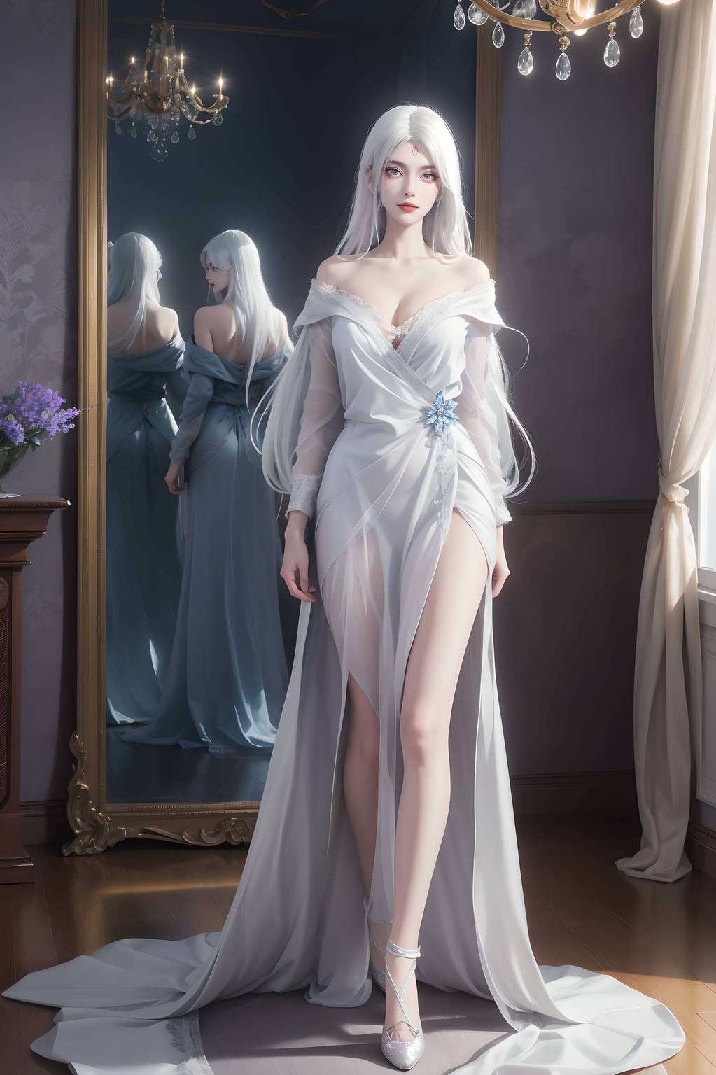 她的倩影如诗小白之美