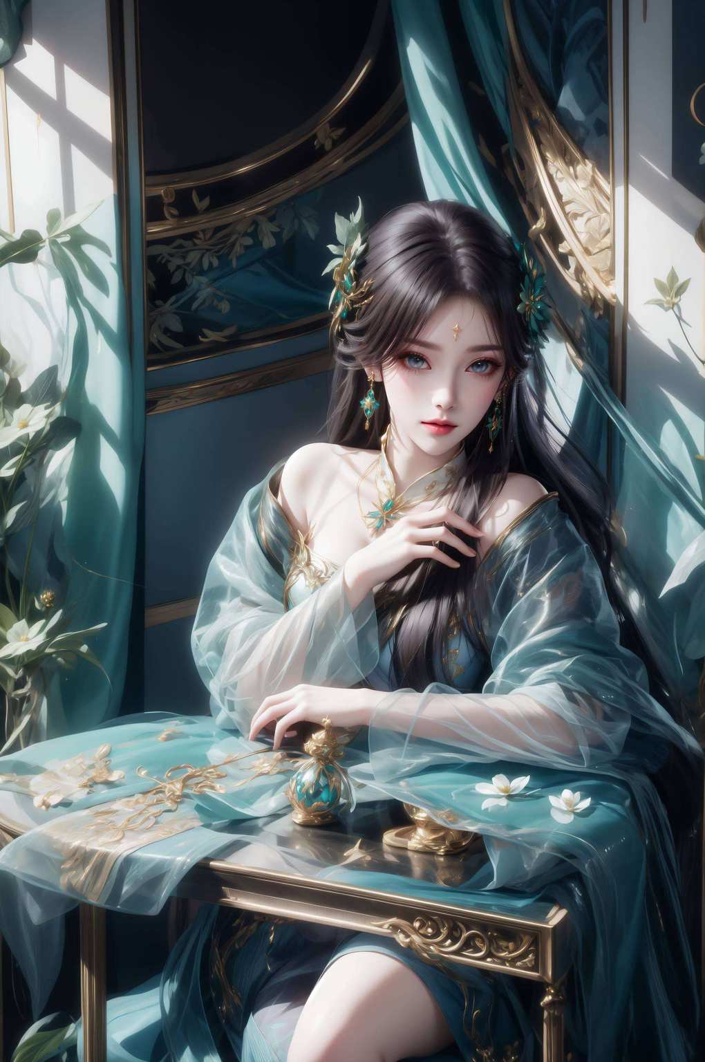 她风华绝代每一个转身都仿佛带着玄幻世界的神秘力量