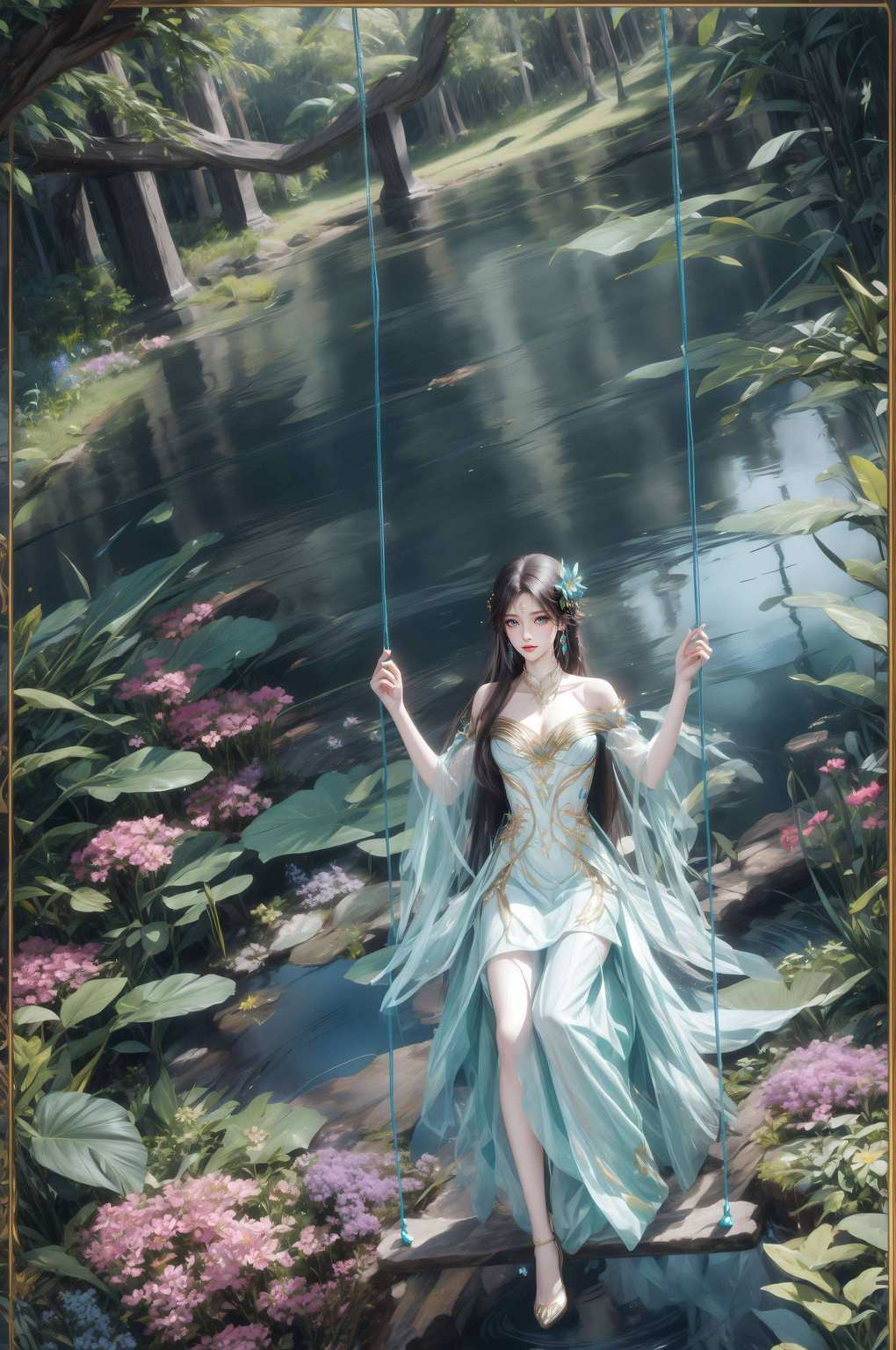 还拥有一颗强大的内心美眸含笑