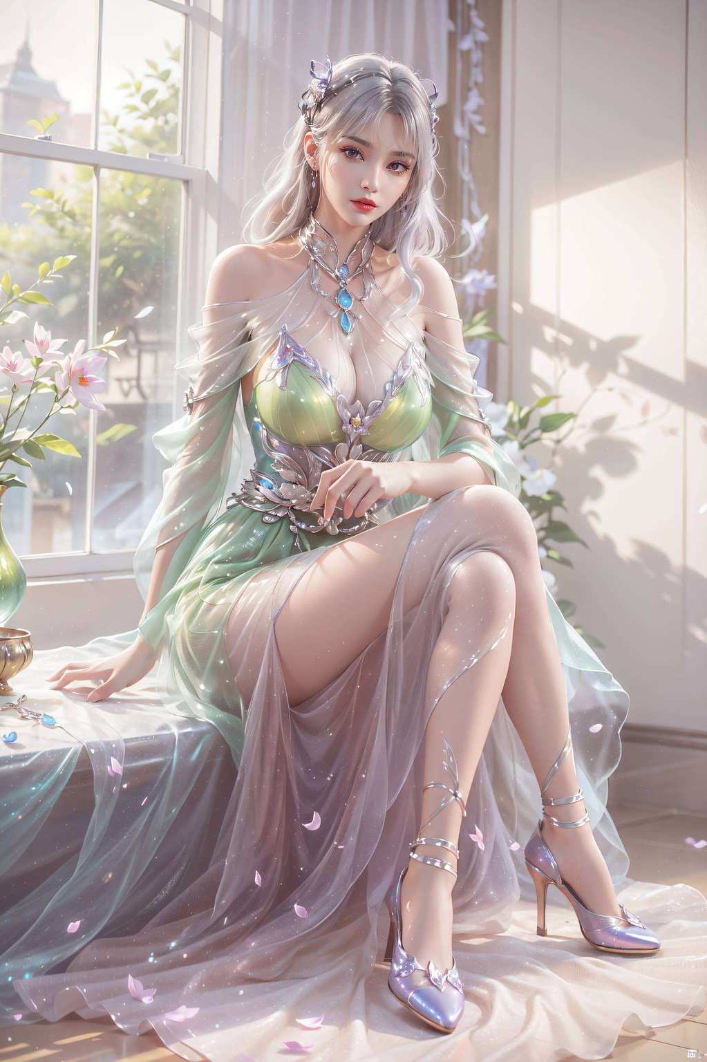 让人不禁为之倾倒她