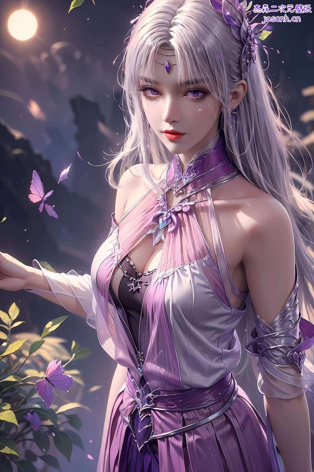 医仙身着碧蓝衣壁上风华似梦中