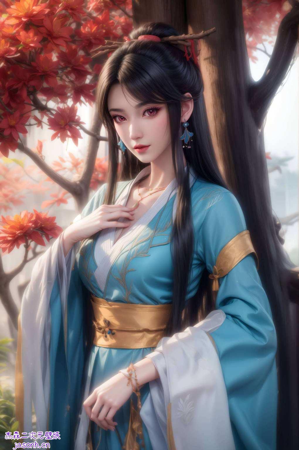 其姿容娇美恍若置身玄幻世界