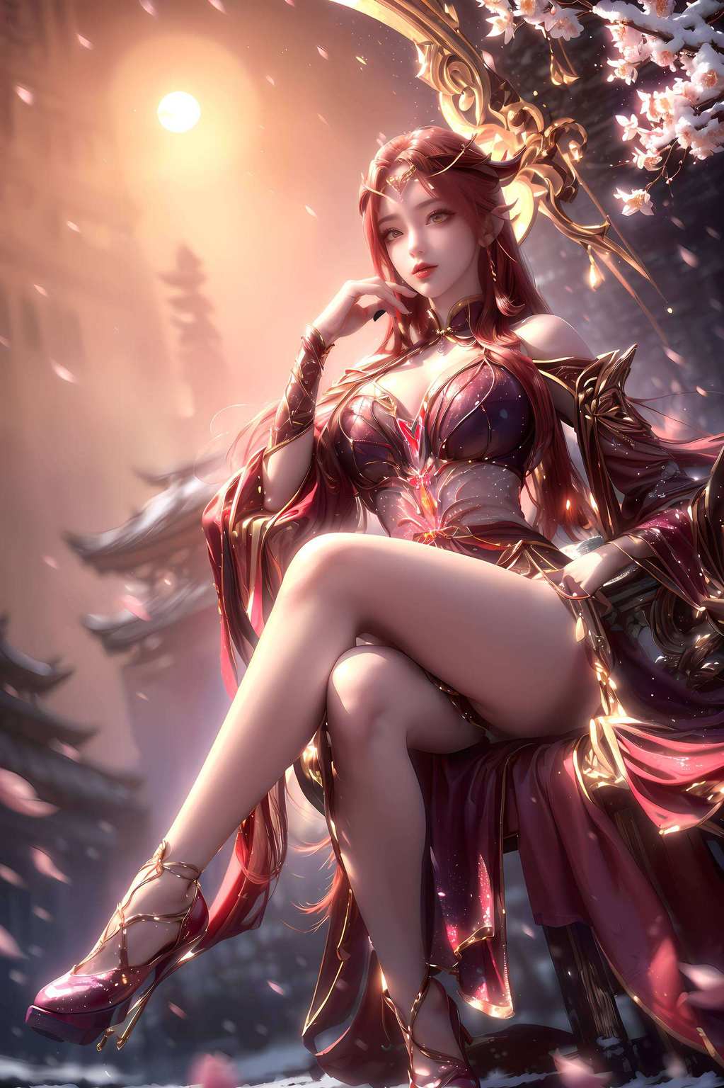 绮丽壁纸女神萦绕
