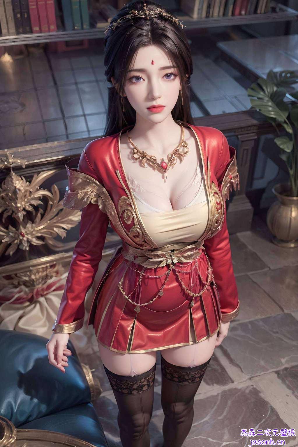 我为你精心挑选了一系列AI素材完美像素的月婵壁纸这位国漫界的女神