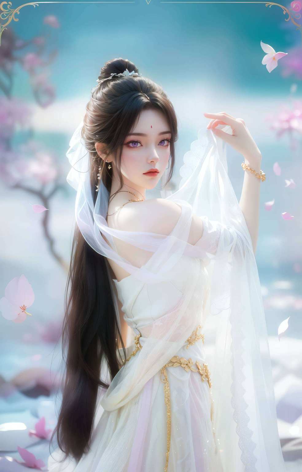 而在古风壁纸里还带着一丝不食人间烟火的玄幻气质