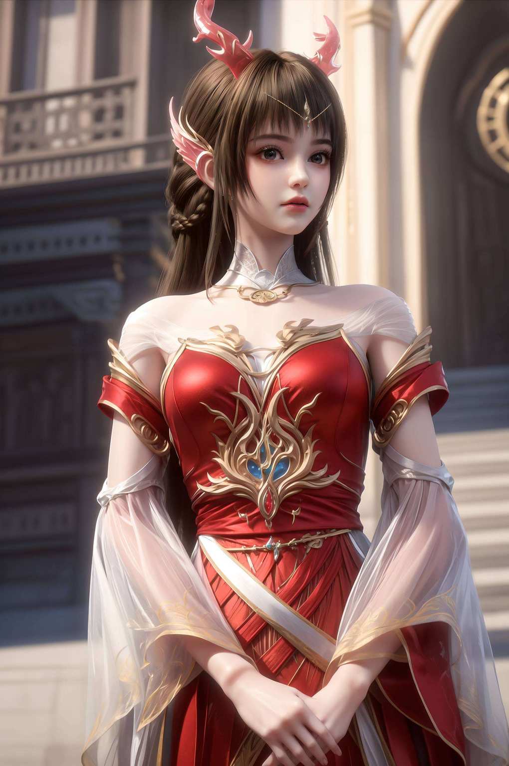 每一帧都像是精心雕琢的艺术品就像是从百炼成神中走出的国漫女神