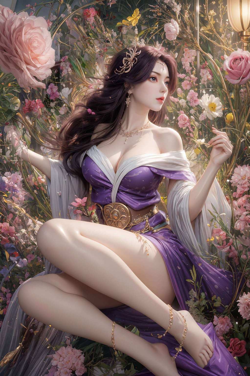 古风之意境并蒂双花