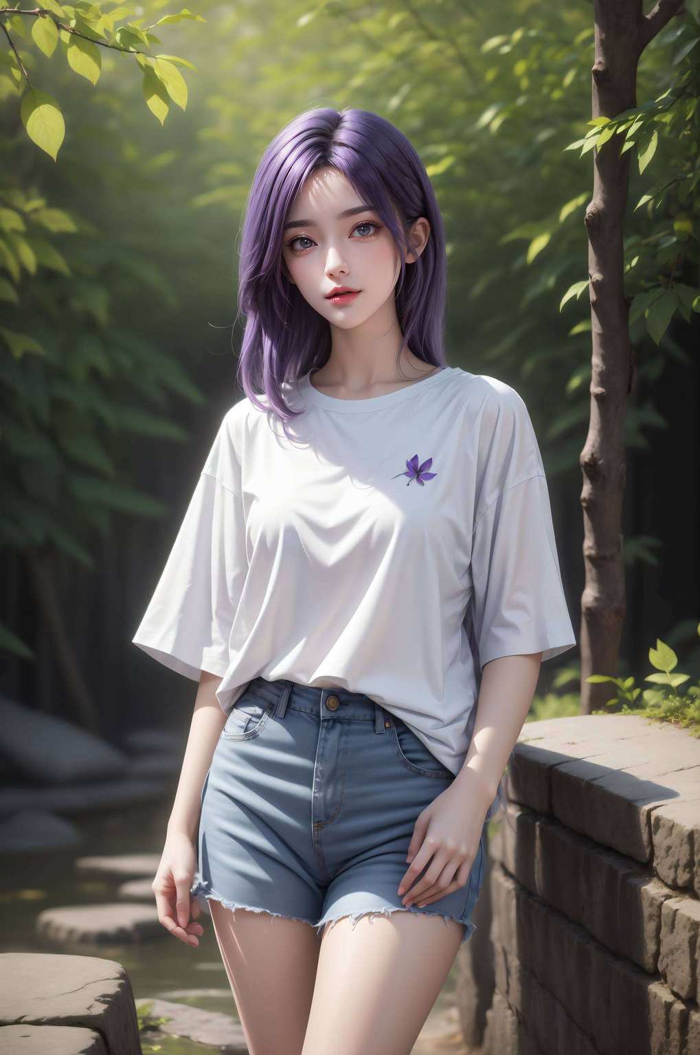 但私下里却是个爱笑的调皮蛋她的全图壁纸图片