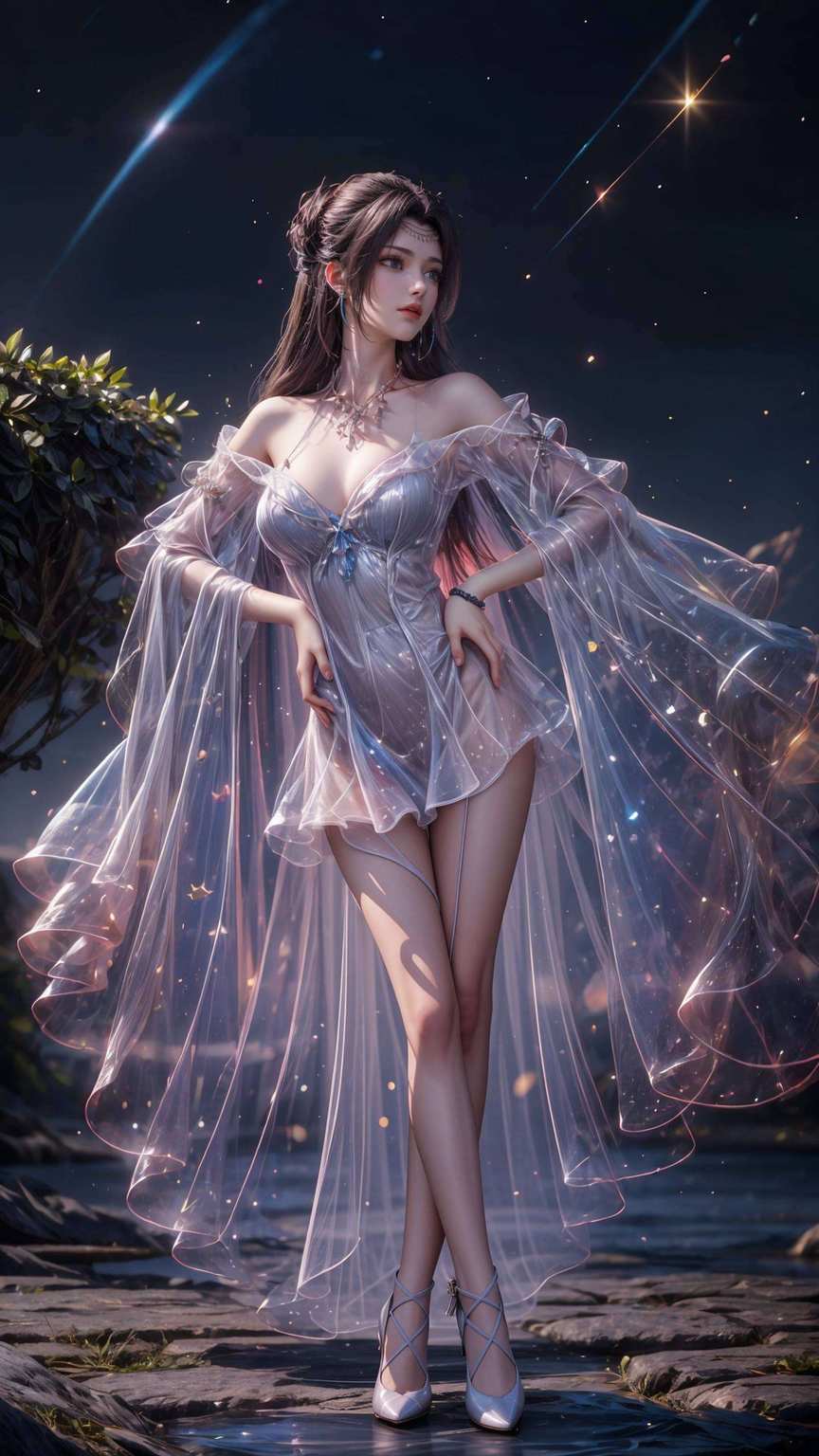让你的电脑桌面瞬间变身国漫仙境！这款壁纸以斗破苍穹中的云韵女神为主题融合了云岚宗的神秘氛围