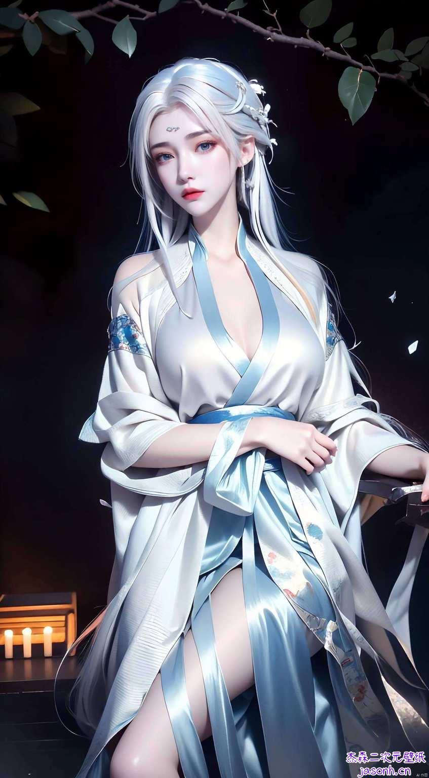 她的风华绝代如同云端飘渺的仙子