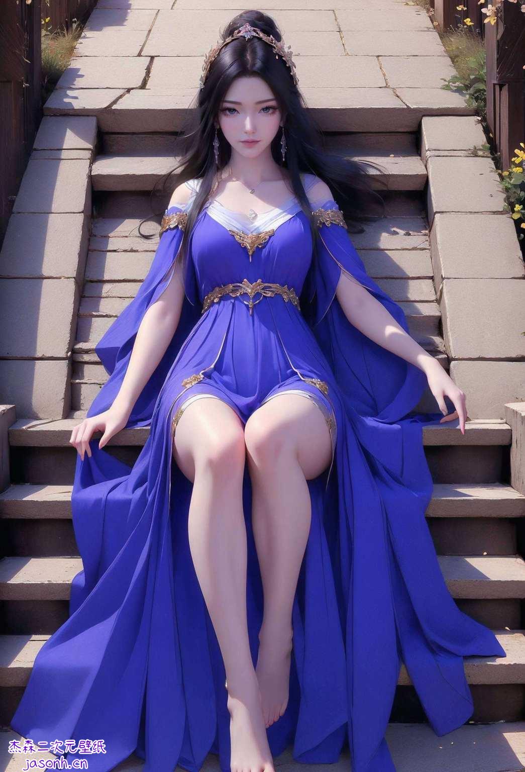 国漫女神紫灵的灵动身影各位修仙路上的道友们