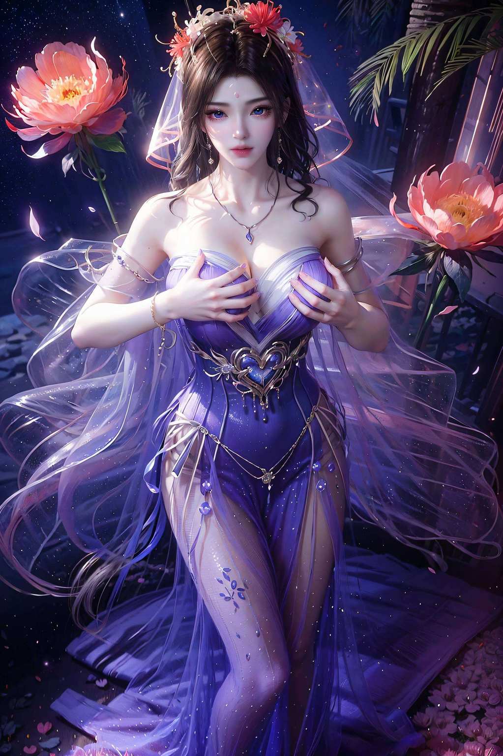 想要把这位国漫女神带回家？那就赶紧换上这款紫灵ai壁纸今儿给大家带来一款神秘兮兮的国漫女神紫灵ai壁纸